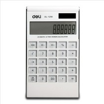 Power 1256 calculator solar calculator White ultra-thin computer fashion type