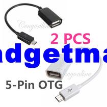 2pcs lot 5-Pin Mini Micro USB2 0 A To Female USB B OTG Charg