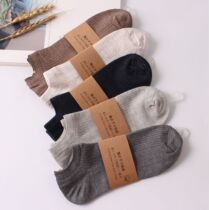 SP006 mens double needle cotton boat Socks cotton simple retro Socks Socks