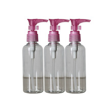 Transparent small pressure bottle 100ml cosmetic bottle cosmetic sub-bottling essential oil bottle small plastic bottle sub-bottling