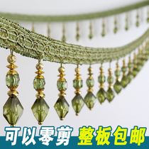 Curtain lace accessories Decorative lace beads accessories Tassel Crystal pearl Table table cloth art Window curtain head trim light