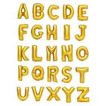 16 Inch Matte Gold 26 English Letters Optional Aluminum Film Balloon Birthday Party Wedding Decoration Arrangement