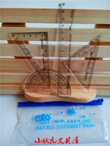 Full pull edge 2603 set ruler 45 degree triangle ruler 60 degree triangle ruler 180 degree protractor