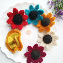 New Pint Nepal Handmade Goat Hair Felt Poke Fun Sun Flower Brooch Brooch Chest Flower Felt Diy Finished Bag Sweater