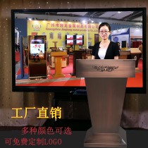  Outdoor reception desk welcome desk Property restaurant stainless steel podium hotel podium consulting desk