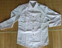 Sea white long sleeve shirt copper button white shirt