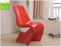 Nordic beauty chair saint chair European art creative fashion dining chair ergonomic chair leisure fiberglass chair
