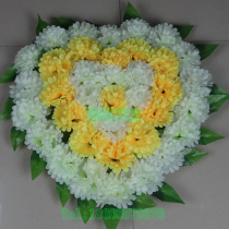 Peach heart small Daisy simulation Memorial