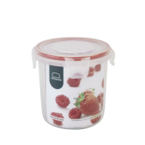 Lo clasp plastic crisper bento box lunch box food fresh-keeping container NLP311R round 580ml