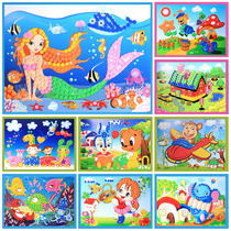 Childrens DIY hand-made stickers Diamond stickers mosaic stickers