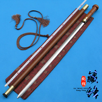  Longquan Tibetan dragon sword sword Sour branch garlic head manual lock cane sword Old man sword crutch sword without blade