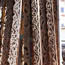 Woodcarving 5 m relief flower carving beam frame wood art collection shop retro nostalgic decoration faucet ornaments embellishment ornaments