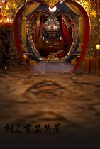 Plate women costume background paper Ethnic minority costume background paper Xinjiang exotic style costume background paper