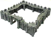 Little wheat smells record Warhammer war chess running group DND wooden scene temple ruins big scene