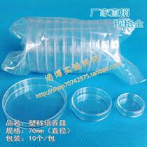 Disposable bacterial petri dish 70mm round 7cm cm plastic sterile plate culture sample box sterilized