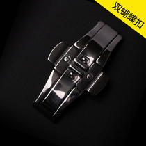 Double butterfly buckle fine steel single package buckle clock tool watch accessories watch parts watch buckle