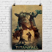 Titan Game Poster Custom Titanfall Titanfall Titan God Soldier Electronic Arts Game Poster