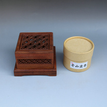 Mahogany carved sandalwood stove incense burner incense burner safflower pear solid wood incense burner incense box gift box set
