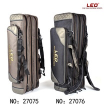 Leo 80 90cm three-layer thick fish pole bag oversized sea pole wire bag fishing gear bag fishing rod bag