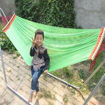 New high-end silk double-layer mesh hammock factory direct new product light silk hammock outdoor indoor swing hammock