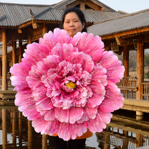 Hand-flower dance props hand with flowers kindergarten dancing stage flowers flower peony Flower Square dancer flower