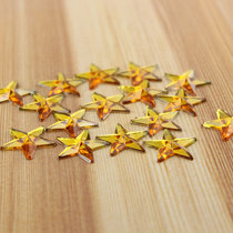 5 Star Small Christmas Tree DIY Material accessories 2 2cm acrylic gold pentagram