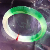 Myanmar Jade jade bracelet ice seed Green floating green water floating flower jade bracelet womens new product with certificate to send gifts