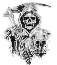 Domestic spot personalized motorcycle car stickers Chrome-plated 3D three-dimensional skull retro Harley motorcycle modification decoration