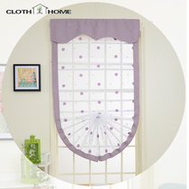 Cloth home custom curtain living room balcony dining room partition curtain fresh polka dot Roman curtain lift curtain