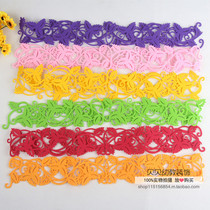 Kindergarten decoration supplies childrens room Festival activities dress up non-woven hollow lace strip wall stickers new goods