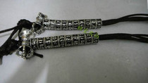 Six-character big Ming curse Tibetan counter method falling rosary 925 sterling silver beads counter counting beads