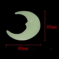 (Luminous) Glowing Moon Luminous Moon 8cm Moon Childrens Room Wall Decoration Super Bright One 5 Hair