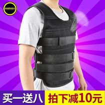  Running lead block weight-bearing vest Vest steel plate adjustable invisible weight-bearing clothing sandbag leggings Sand packaging for breathable