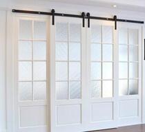 Barn door Paint Bathroom door Kitchen sliding door Push-pull hanging track Indoor wooden door Room door Coat room