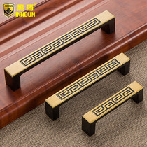 Eagle Shield new Chinese cabinet door handle cabinet wardrobe furniture cabinet simple European retro drawer antique copper door handle