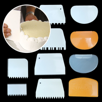 Cake decorating tool plastic scraper aluminum scraper trapezoidal triangle semicircle transparent soft scraper