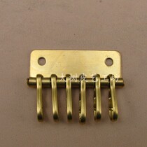 (copper key drain buckle) handmade leather with DIY key bag accessories (YS-12)