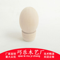  Primary color simulation egg Wooden toy wooden egg Easter hen egg DIY painted egg Log egg