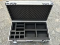Aluminum alloy box customized trolley case instrument box Black fireproof board box EVA shockproof box aviation box