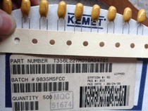 Imported original plate KEMET bile capacitor 10V 227M