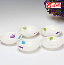  Guanfu ceramic tableware Special Korean-style Japanese cold dish vinegar dish side dish Jingdezhen reunion 4-inch Han dish