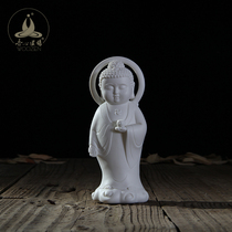 Dehua Western Sansheng Ceramic crafts Religious Buddhist supplies Home furnishing Town house Wu Buddha