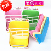 Carno Rabbit Chinchilla Dutch Pig Guinea Pig 2-in-1 Straw rack External straw basket Food basin Anti-gnaw multi-province