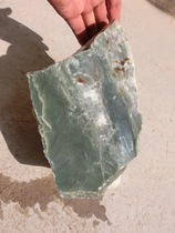 151092 jade raw material bare stone natural raw stone Qinghai Kunlun Jade Mountain material green and white jade 6 85kg