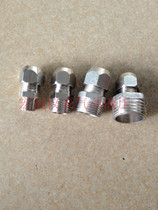 Copper ferrule straight through oil pipe copper pipe joint quick twist copper pipe directly aluminum tube ferrule straight through PC6-03 8-04