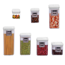 Sealed can Sealed storage tank with rubber ring storage tank PC easy button tea dried fruit powder can Powder Box