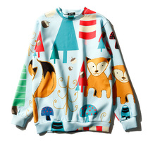 spring wind - set loose head Harajuku fox female student