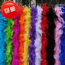 DIY accessories fashion trend big fire piece wool scarf feather shawl feather strip performance clothing accessories