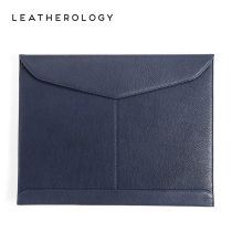 Leatherology Leather document bag Thin business file bag 13 inch laptop soft storage bag Envelope information bag