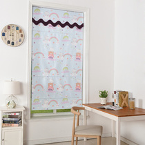 South Spring Roman curtain roller curtain curtain blackout living room bedroom study lifting partition door and window rainbow bear-waterproof